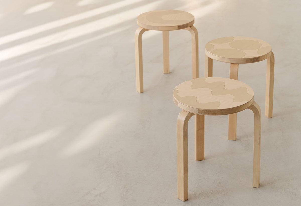 Stool 60 Kivet | Limited Edition | Quickship, Alvar aalto, Artek