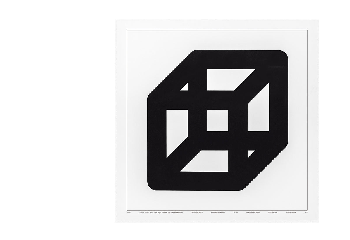 Undici, Cubo Screen Print, Enzo mari, Danese