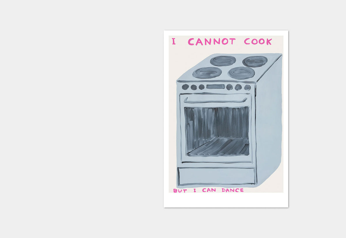 I Cannot Cook Postcard, David shrigley, Shrig shop