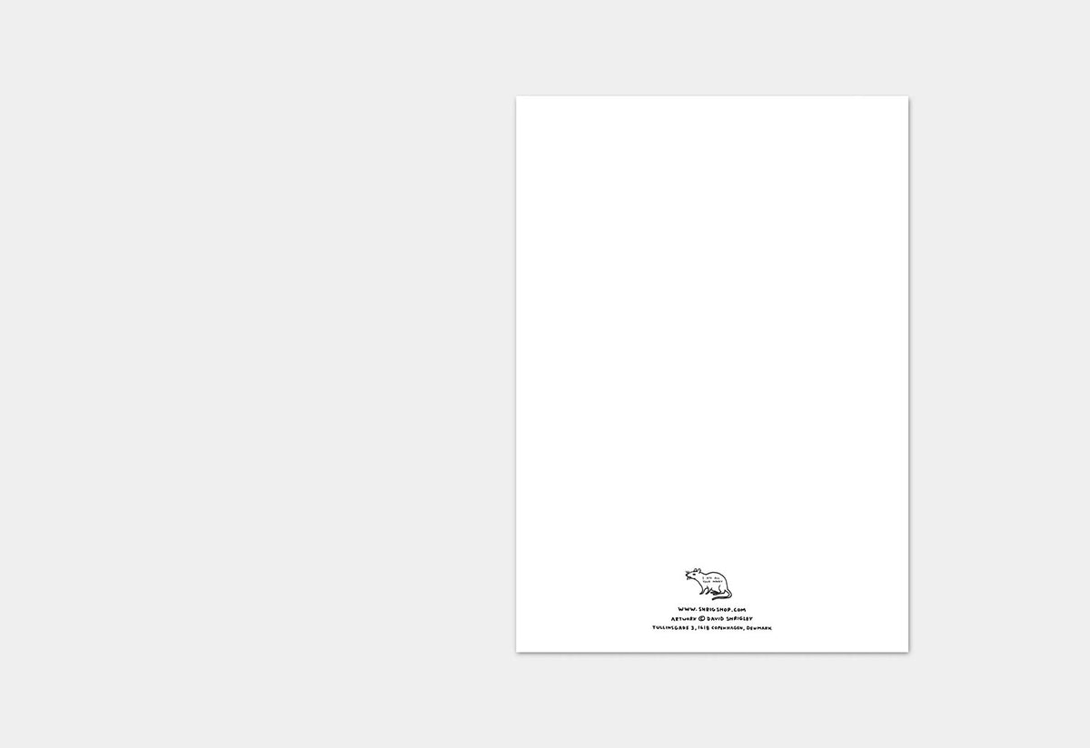 I Must Rest My Rampage Is Over Card, David shrigley, Shrig shop