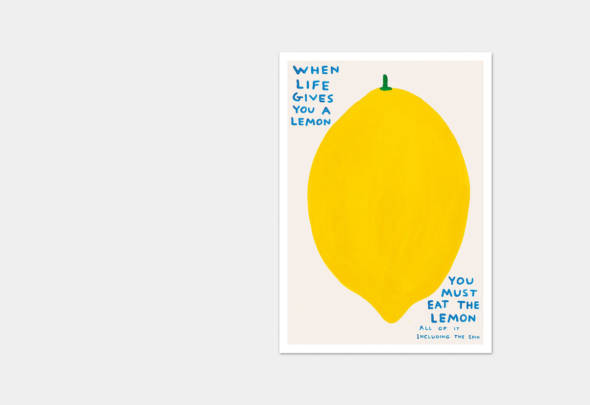 When Life Gives You A Lemon Card, David shrigley, Shrig shop