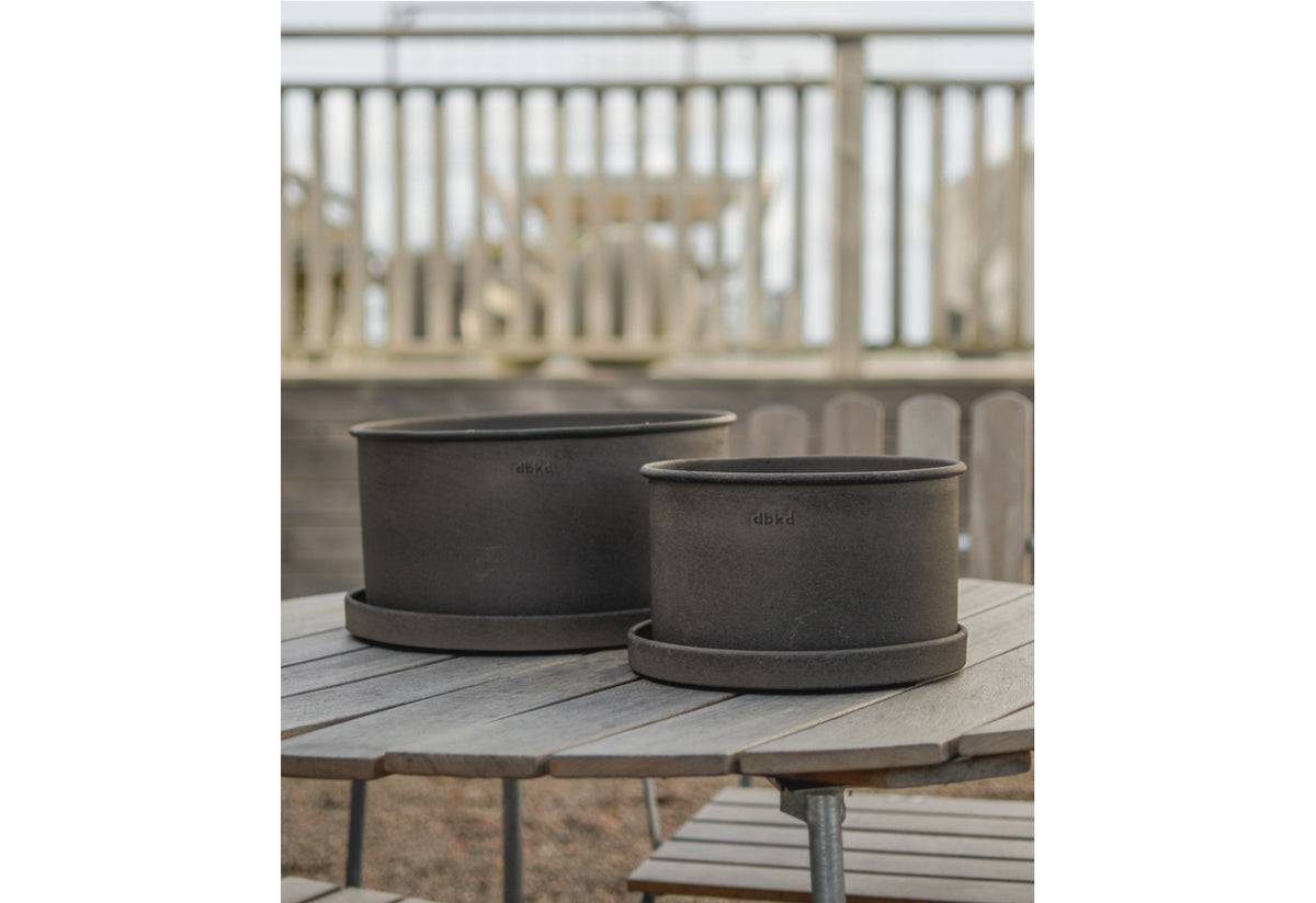Plant Pot Low with Tray, Dbkd