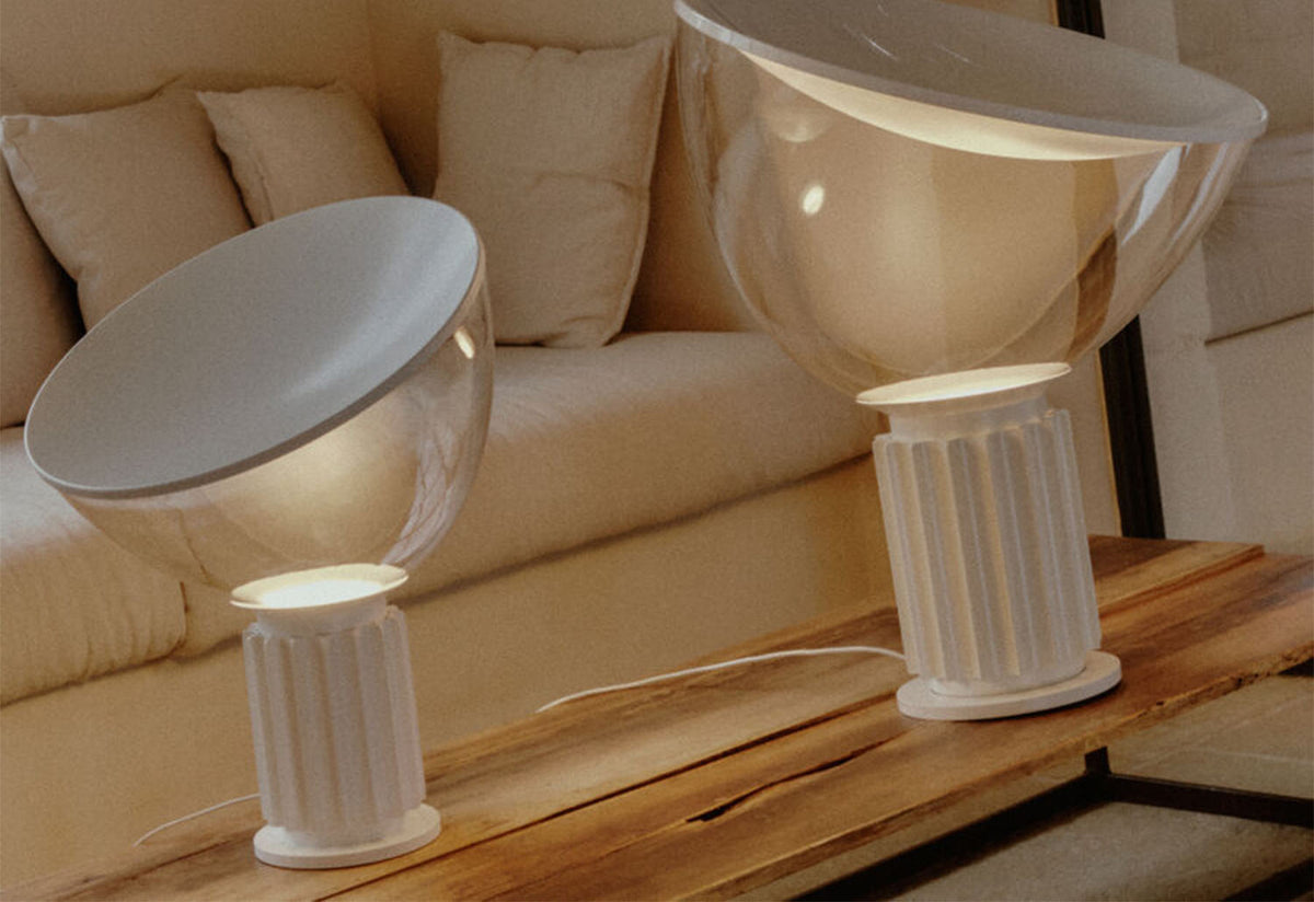 Taccia Table Lamp, A castiglioni and p g castiglioni, Achille castiglioni, Flos