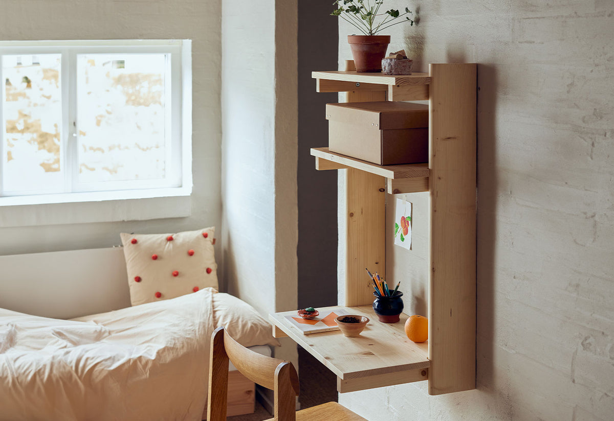 Beam Wall Office Shelf, Herman studio, Form and refine