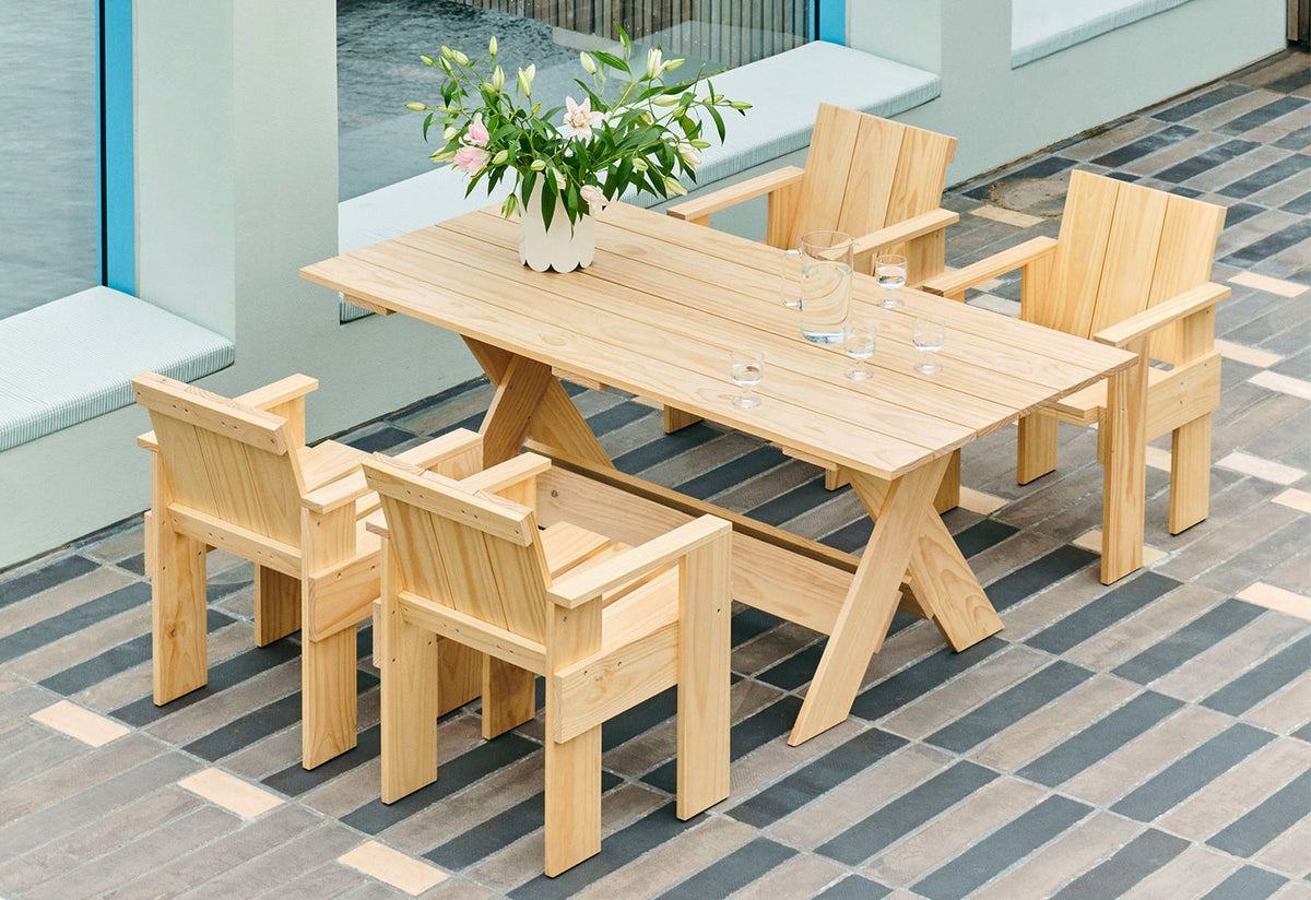 Crate Dining Table, Gerrit t rietveld, Hay