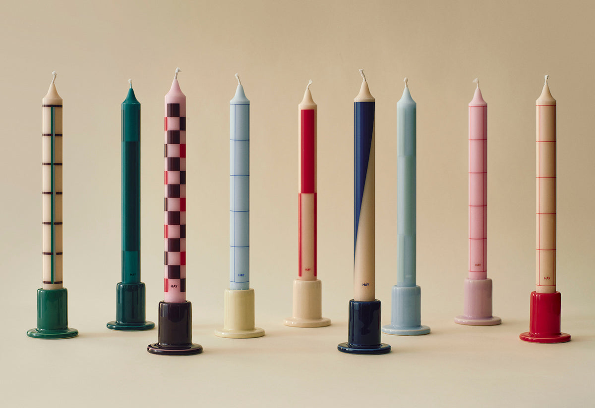 Pattern Candle Set, Hay