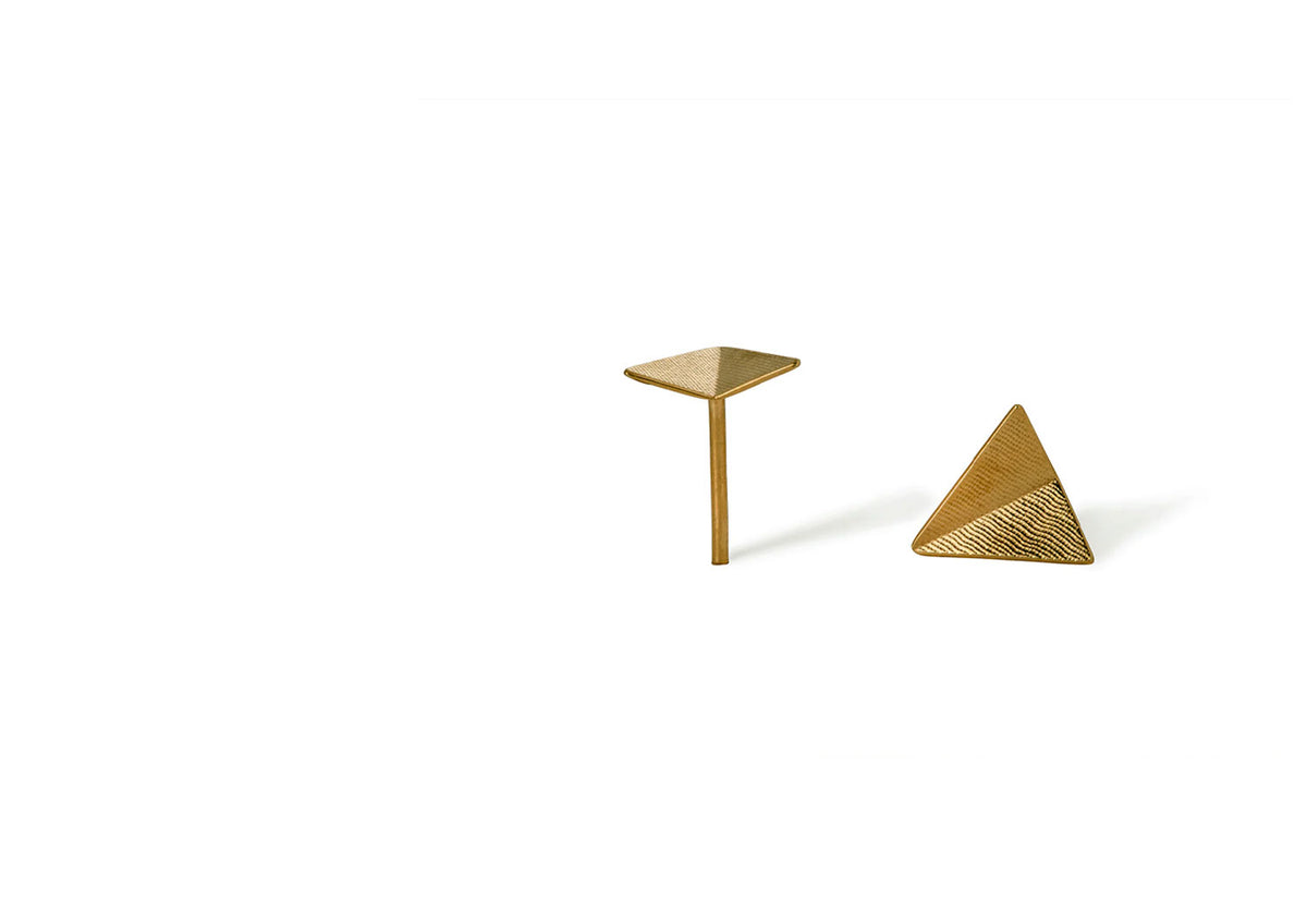 Point 4 Stud Earrings | Bent Triangle, Kei tominaga
