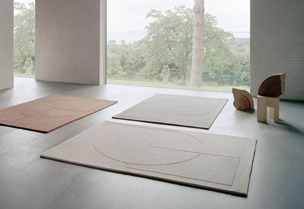 Lineal Poem Rug, Urd moll gundermann, Linie design