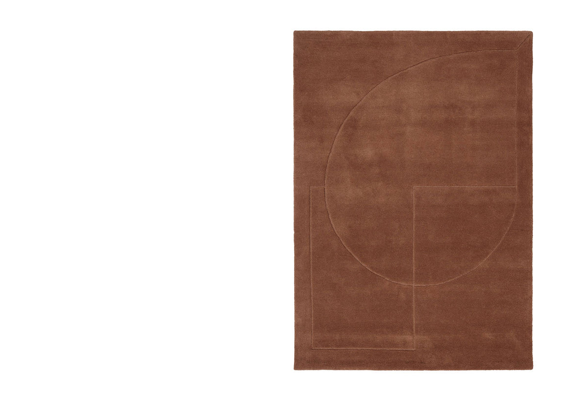 Lineal Poem Rug, Urd moll gundermann, Linie design