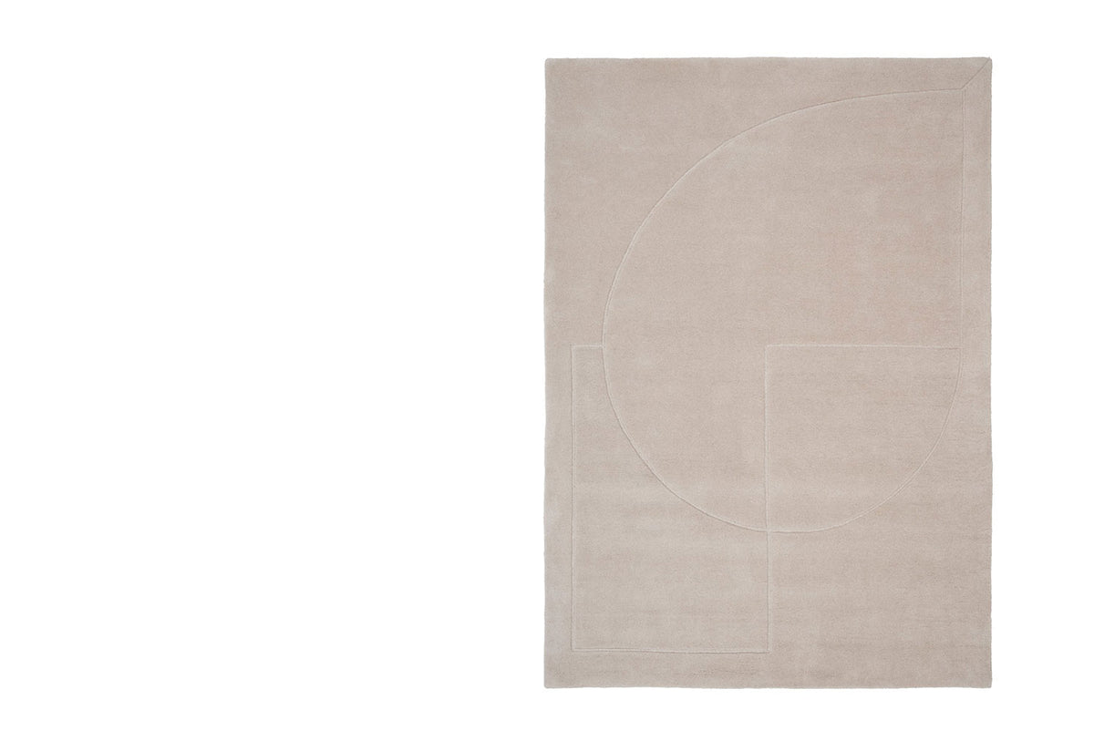 Lineal Poem Rug, Urd moll gundermann, Linie design