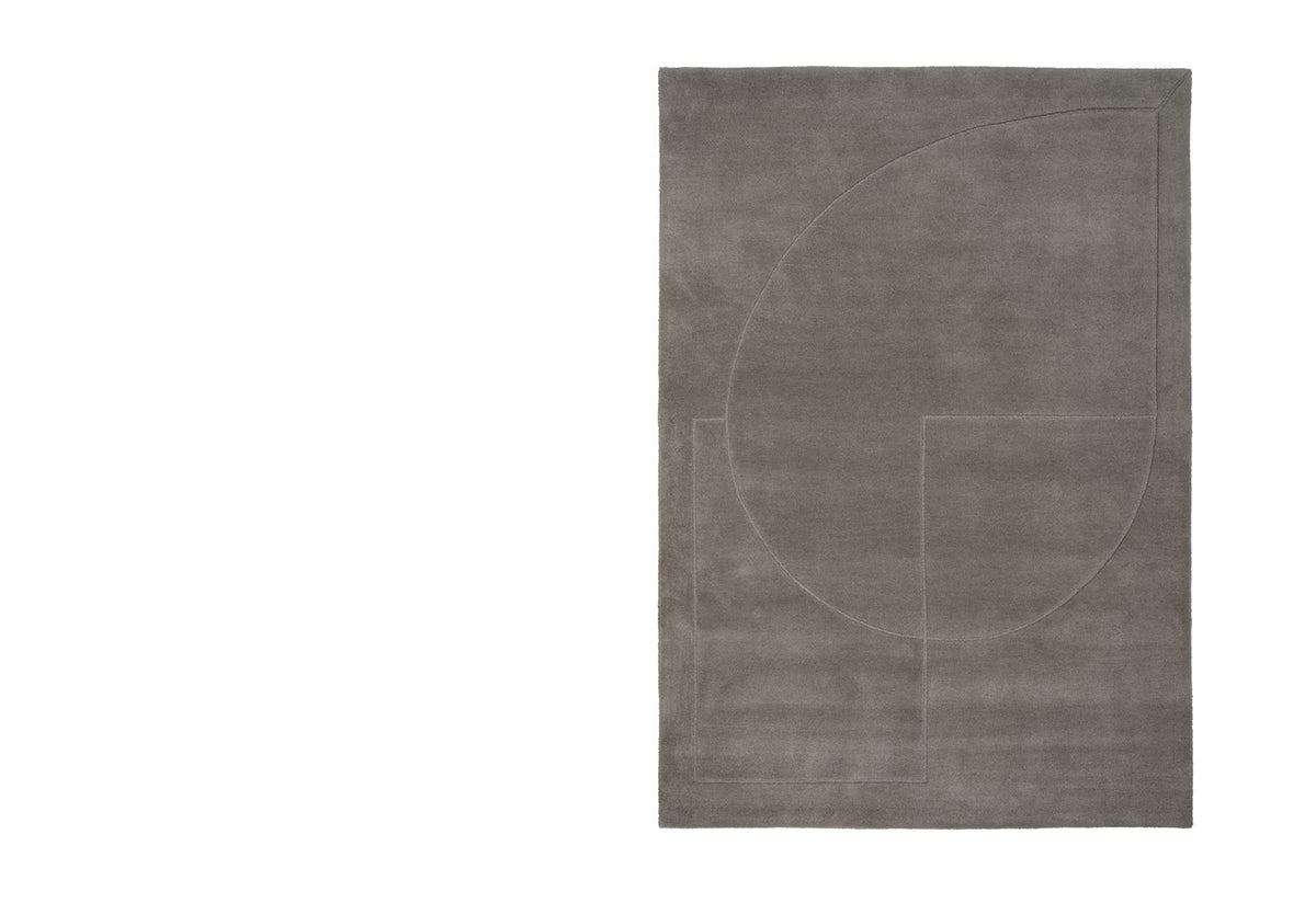 Lineal Poem Rug, Urd moll gundermann, Linie design