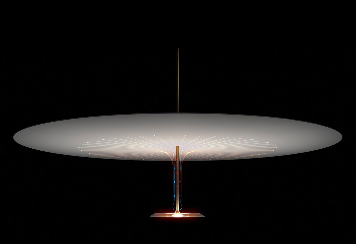 Dot Pendant, Foster and partners, Lumina italia