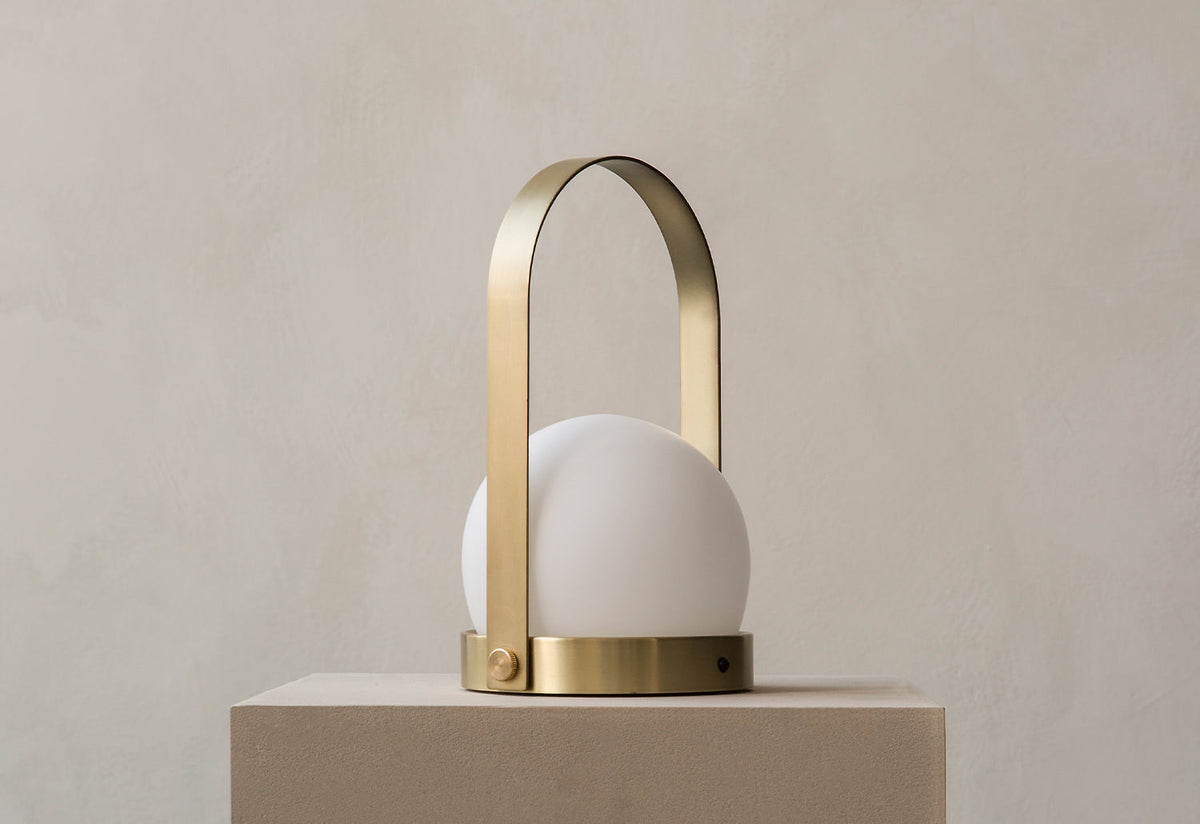 Carrie Portable Lamp | Brushed Brass, Norm.architects, Audo copenhagen