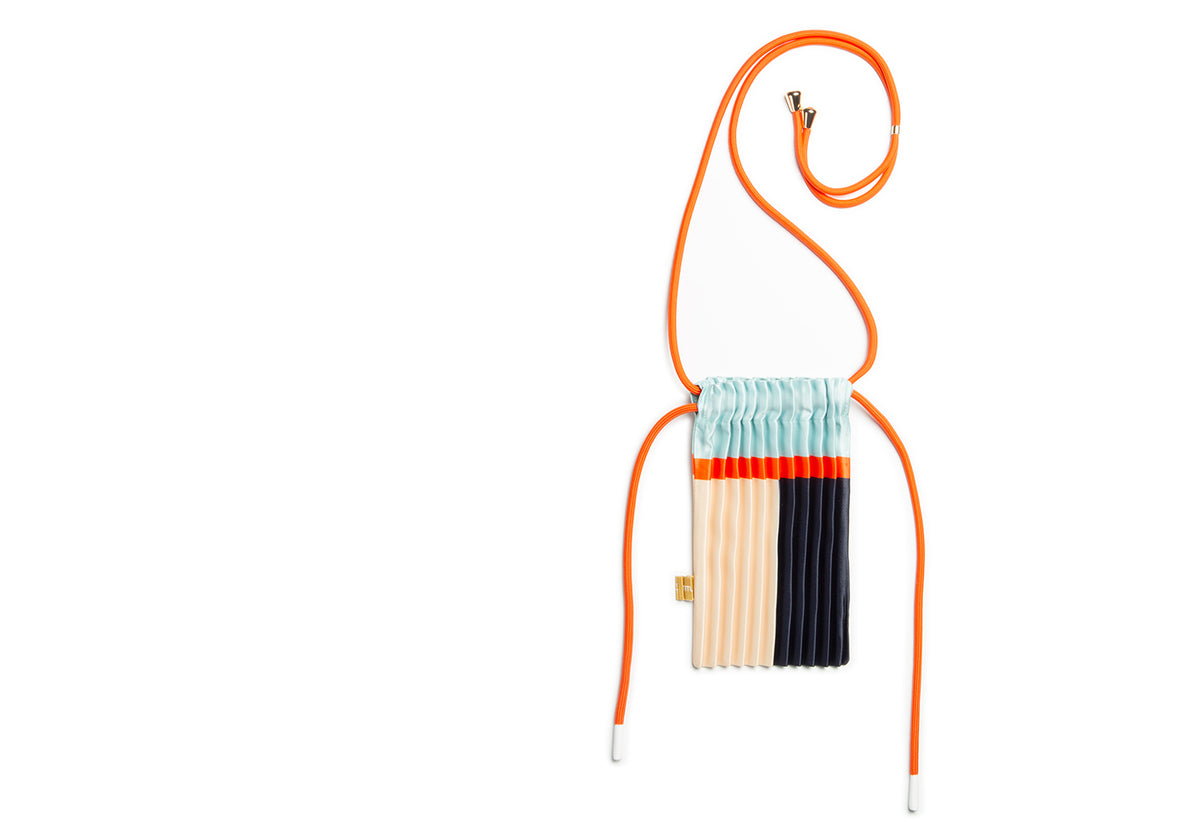 Pleated Mini Bag, Multitudes