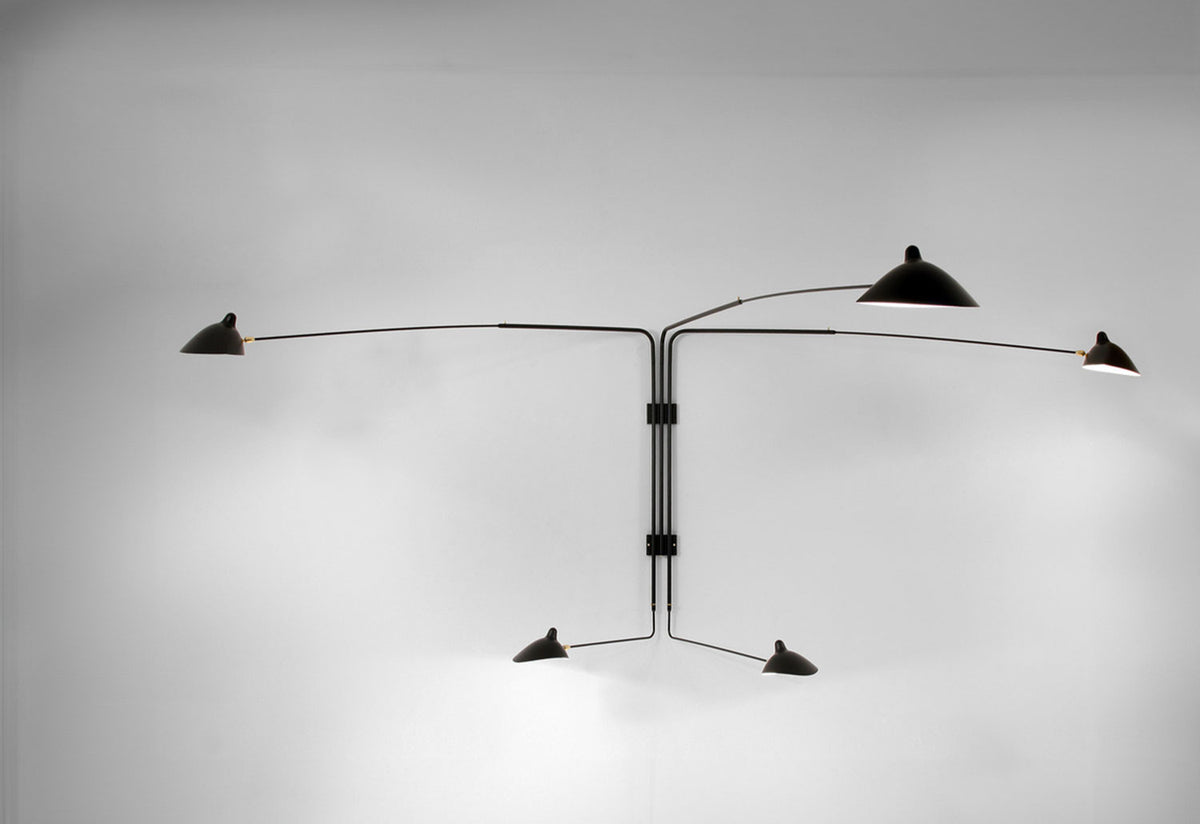 Applique Pivotants | 5 Rotating Arms, Serge mouille, Serge mouille editions