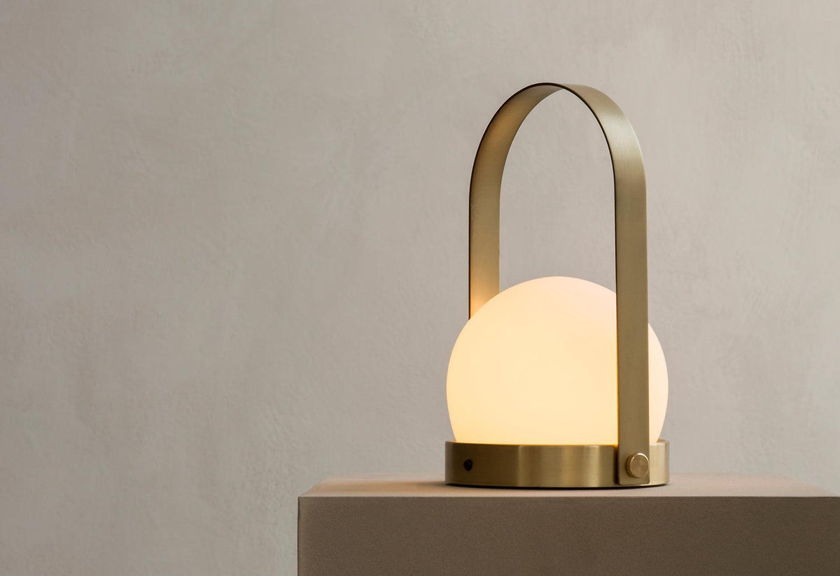 Carrie Portable Lamp | Brushed Brass, Norm.architects, Audo copenhagen
