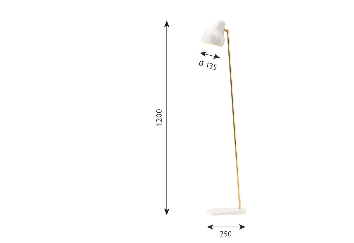 VL38 Floor Light, Vilhelm lauritzen, Louis poulsen
