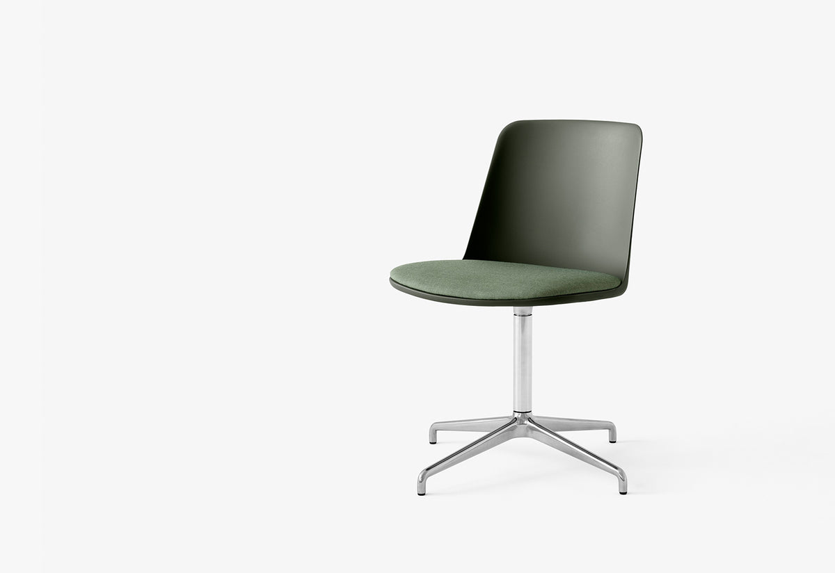 Rely Swivel Chair | Upholstered Seat, Hee welling, Andtradition