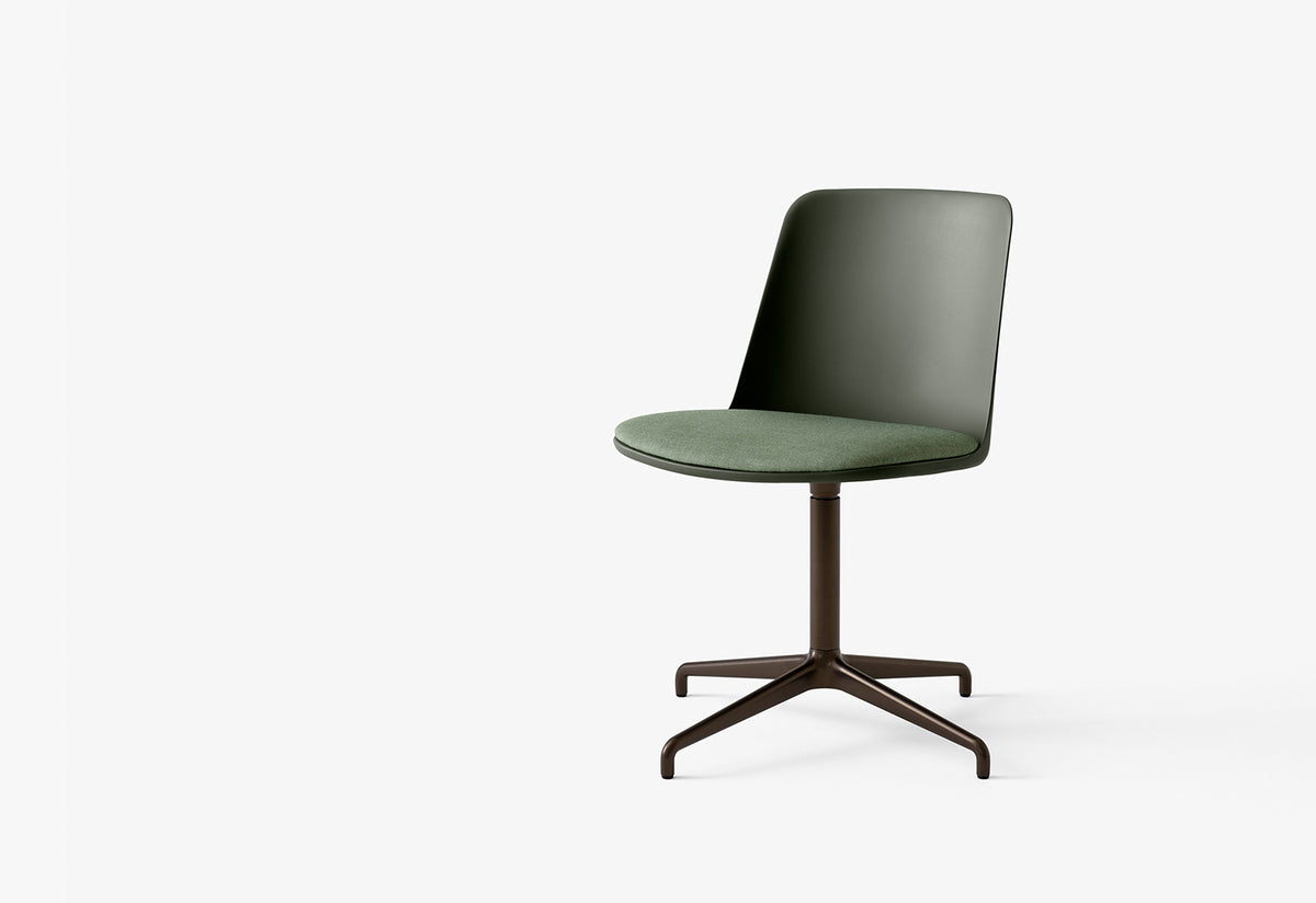 Rely Swivel Chair | Upholstered Seat, Hee welling, Andtradition