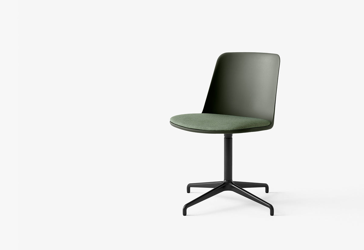 Rely Swivel Chair | Upholstered Seat, Hee welling, Andtradition