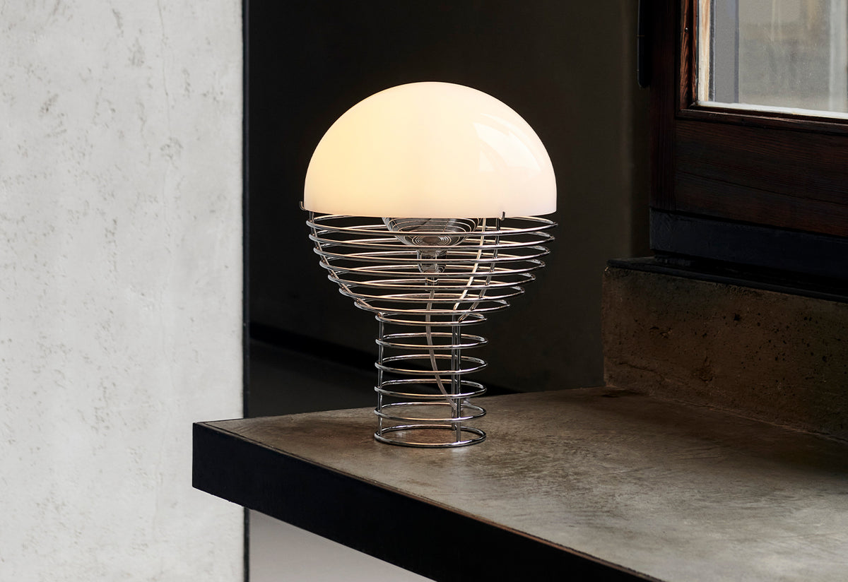 Wire Table Lamp, Verner panton, Verpan