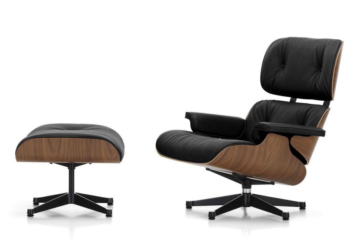 Eames Lounge Chair + Ottoman | Natural Walnut, Charles and ray eames, Vitra