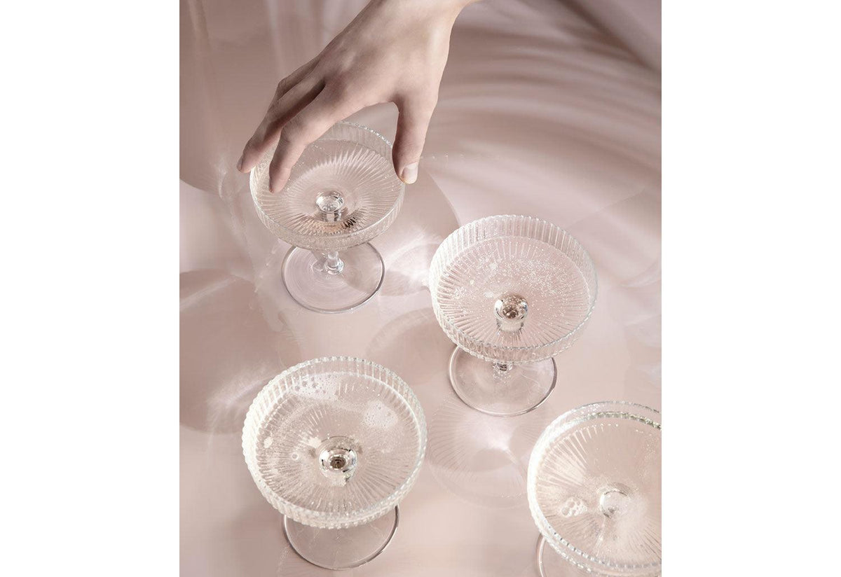 Ripple Champagne Saucer Set, Ferm living