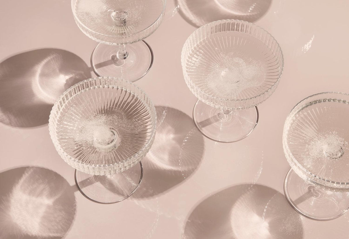 Ripple Champagne Saucer Set, Ferm living