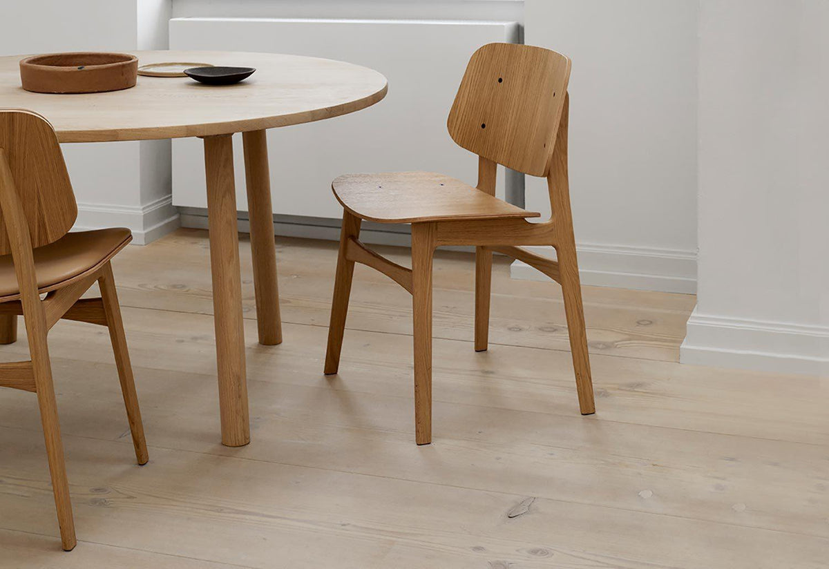 Søborg Wood Base Chair, Børge mogensen, Fredericia