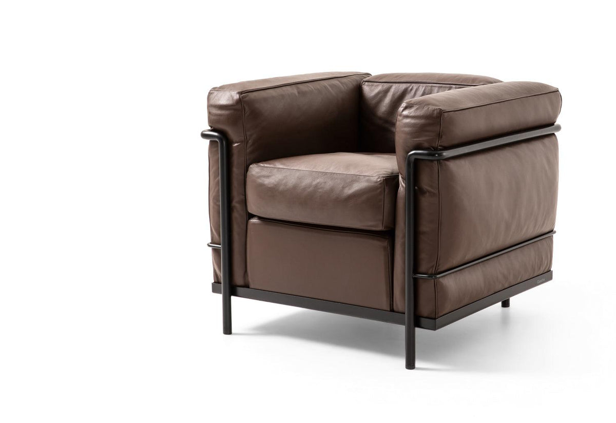 2 Fauteuil Grand Confort | Petit Modèl | Enamel Base, Le corbusier jeanneret perriand, Cassina