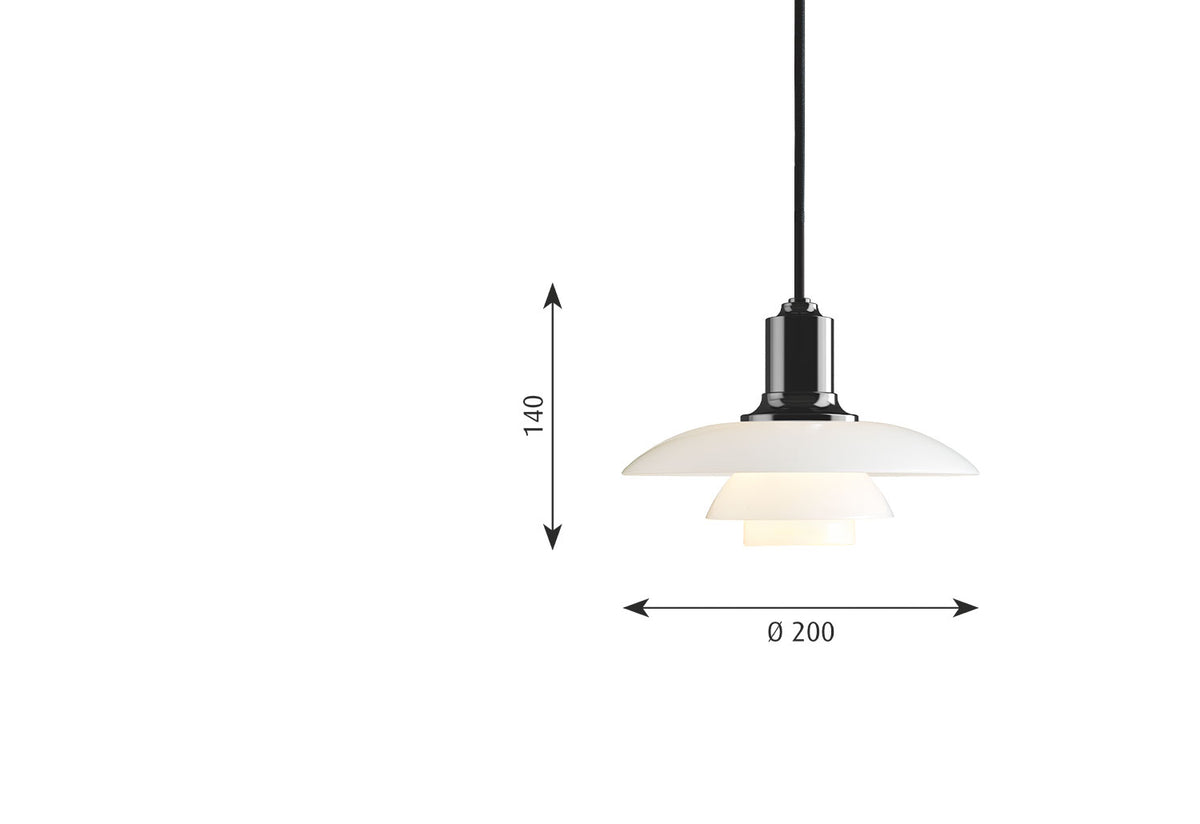PH 2/1 Pendant, Poul henningsen, Louis poulsen