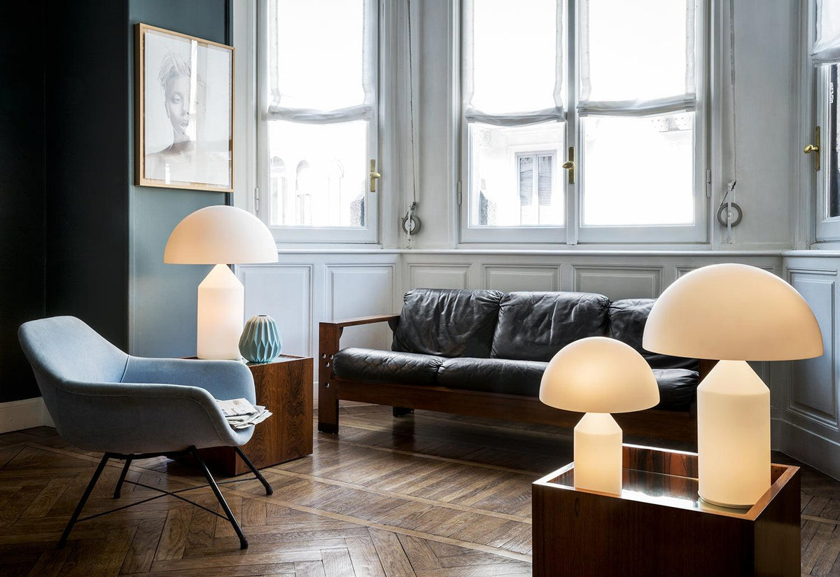 Atollo Glass Table Lamp, Vico magistretti, Oluce