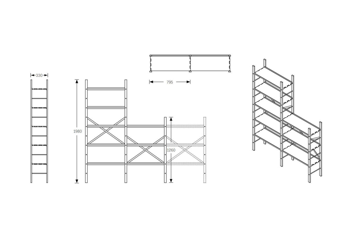 Croquet Freestanding Shelving, Michael marriott, Very good and proper