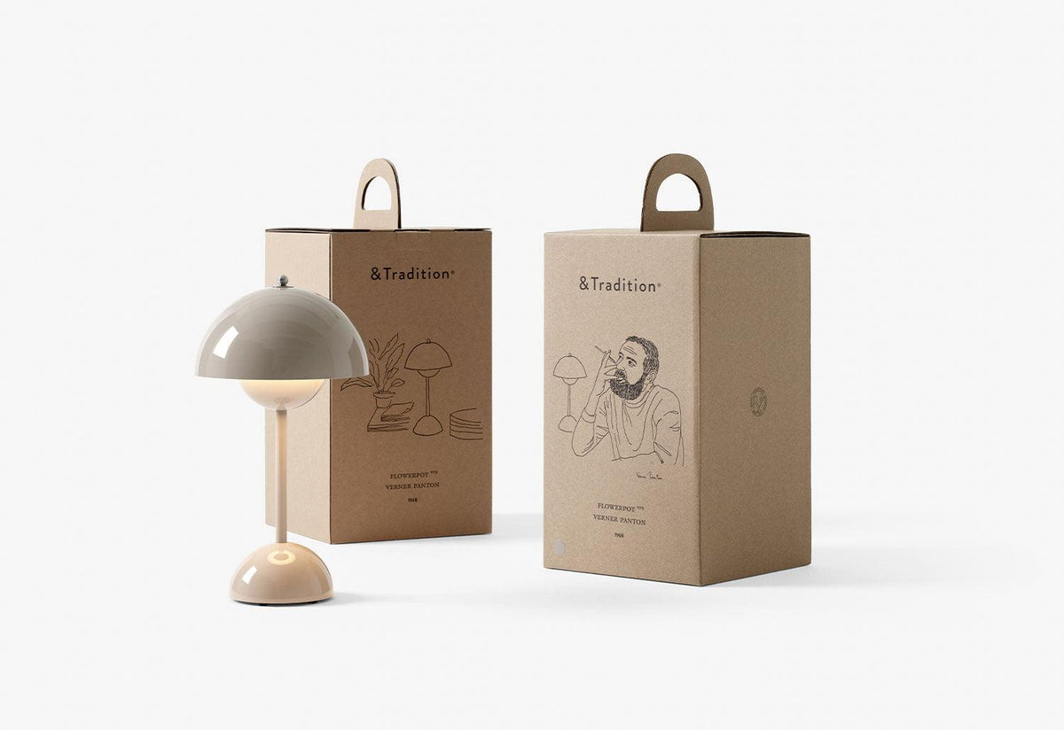 Flowerpot Portable Lamp | VP9, Verner panton, Andtradition