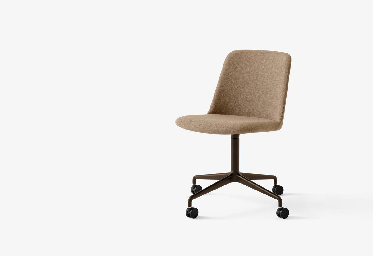 Rely Swivel Chair | Castors | Upholstered, Hee welling, Andtradition