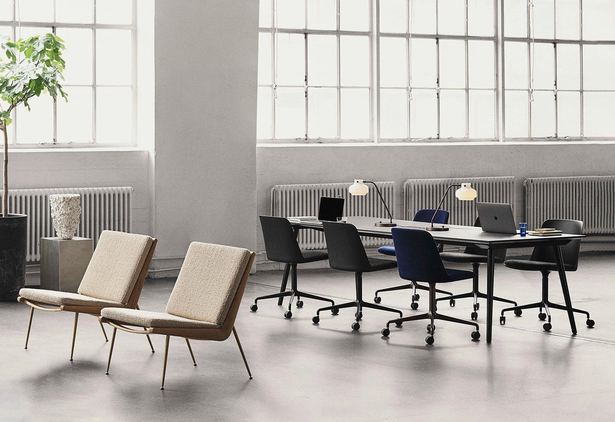 Rely Swivel Chair | Castors | Upholstered, Hee welling, Andtradition