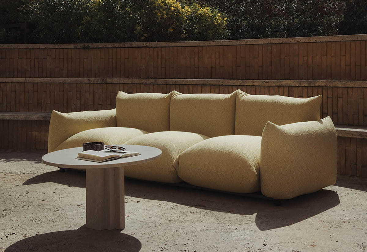 Marenco Outdoor Three-Seater Sofa, Mario marenco, Arflex