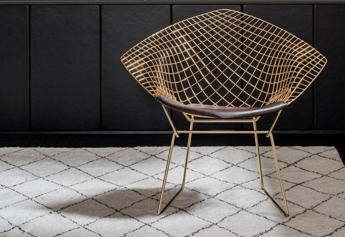 Bertoia Diamond Armchair | Gold, Harry bertoia, Knoll