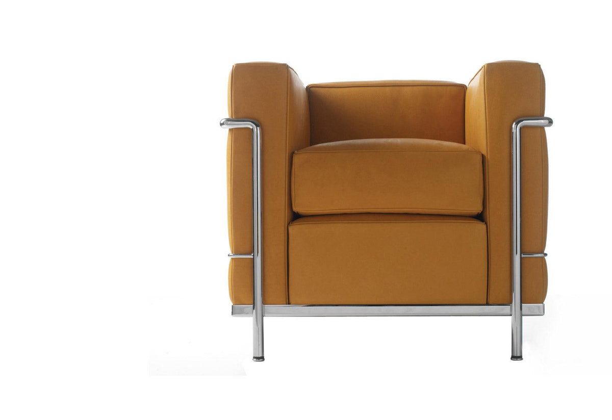 2 Fauteuil Grand Confort | Petit Modèle | Chrome Base, Le corbusier jeanneret perriand, Cassina