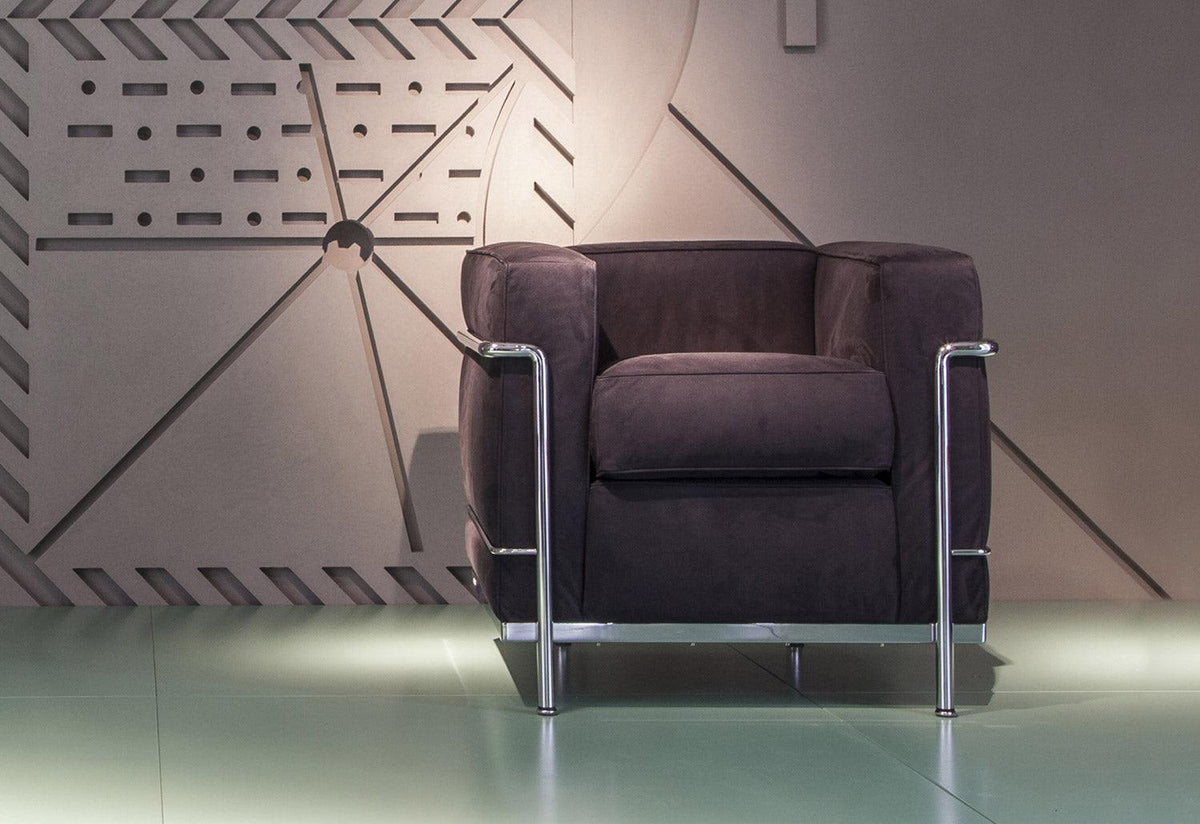 2 Fauteuil Grand Confort | Petit Modèle | Chrome Base, Le corbusier jeanneret perriand, Cassina