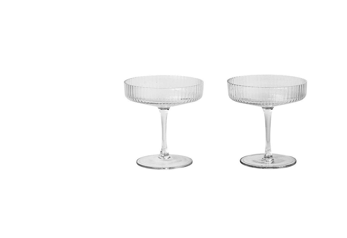 Ripple Champagne Saucer Set, Ferm living