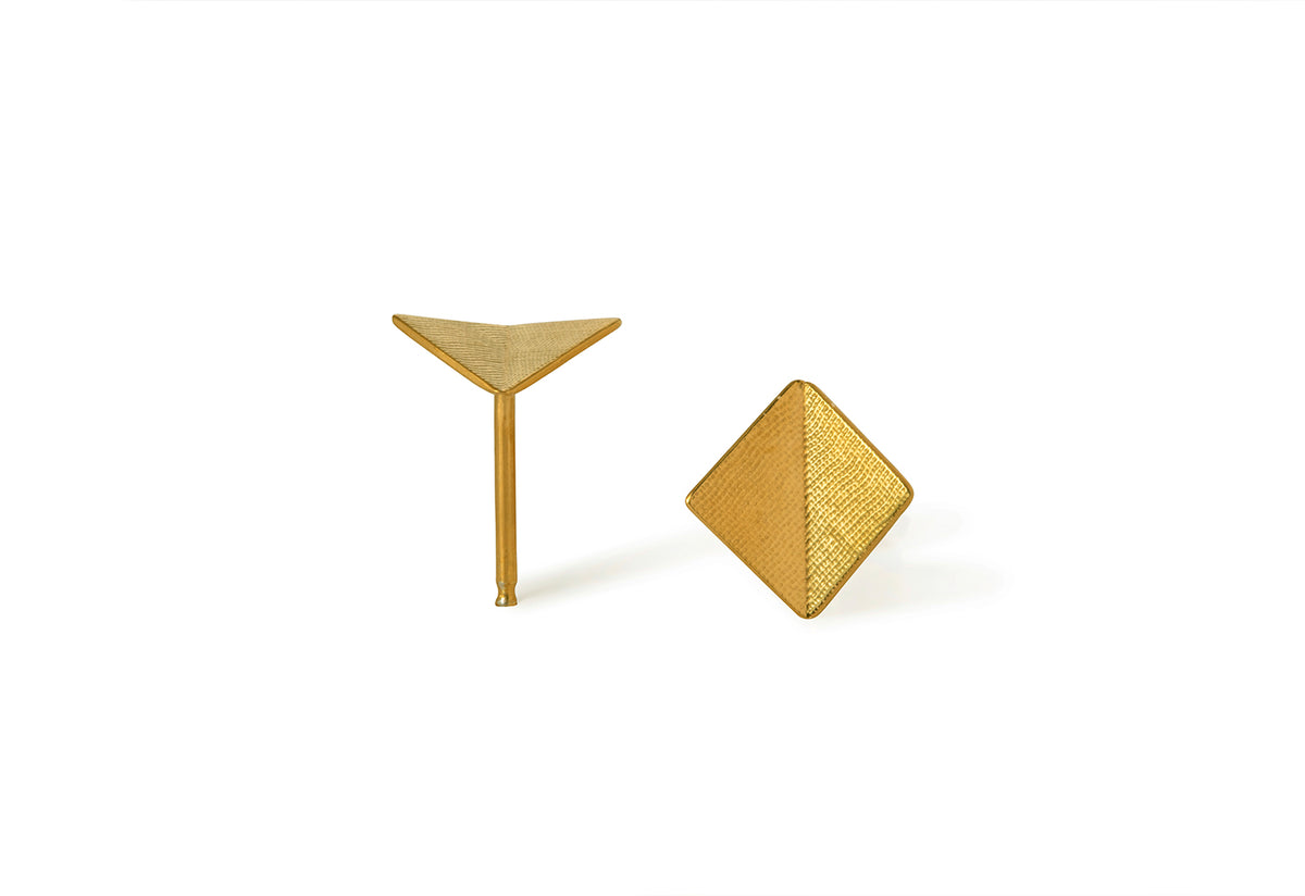Point 4 Stud Earrings | Bent Square, Kei tominaga