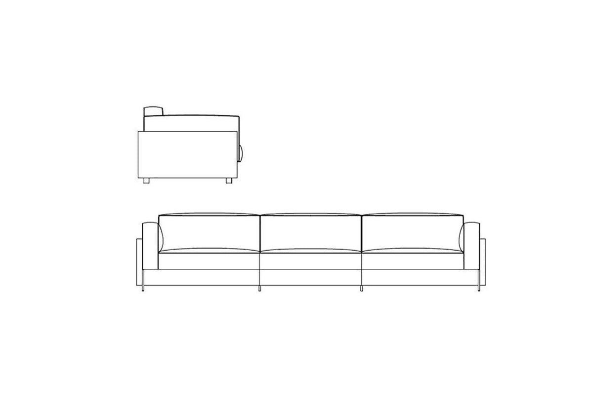 Gould Extra Large Sofa, Piero lissoni, Knoll