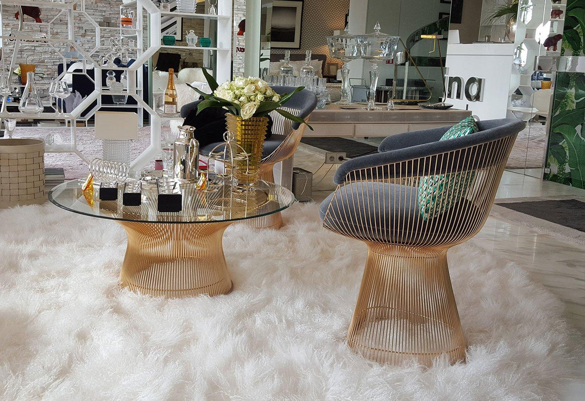 Platner Coffee Table | Gold, Warren platner, Knoll