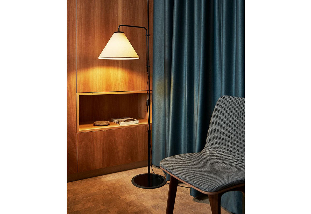 Funiculi Floor Lamp | Fabric Shade, Lluís porqueras, Marset