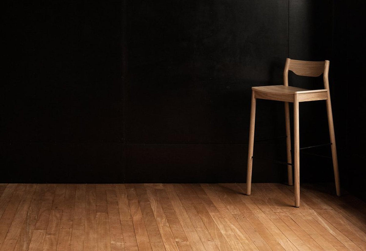 Tangerine Stool with Back, Simon james, Resident