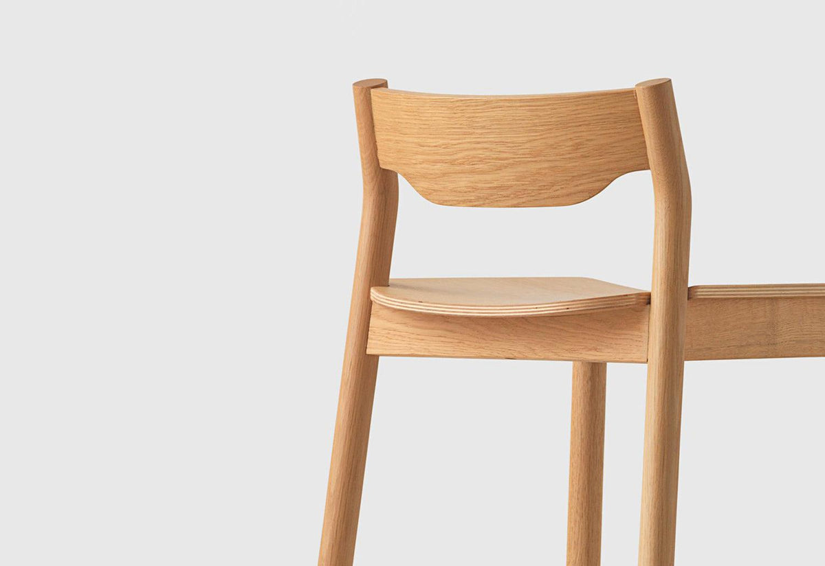 Tangerine Stool with Back, Simon james, Resident