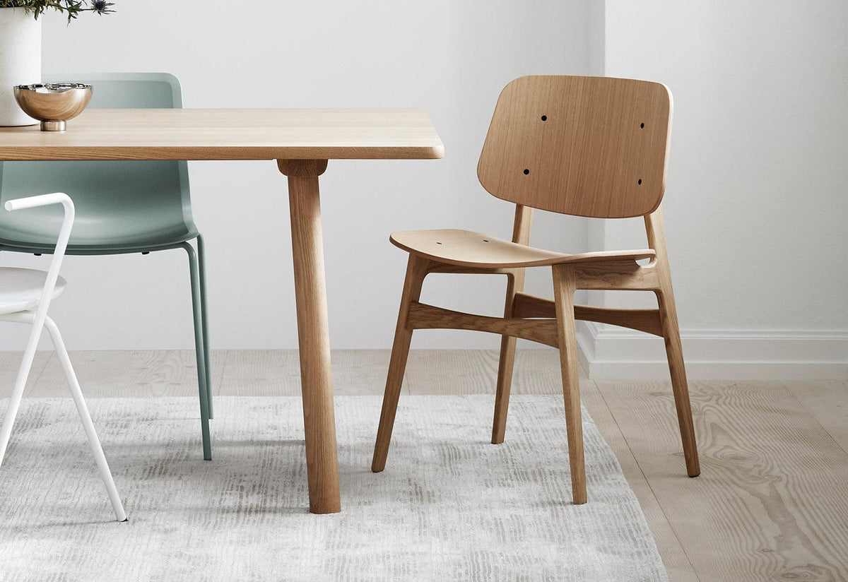 Søborg Wood Base Chair, Børge mogensen, Fredericia