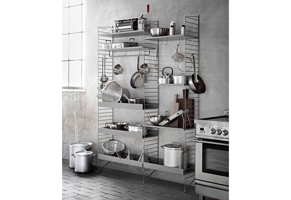 String System | Metal Shelves, Nisse strinning, String
