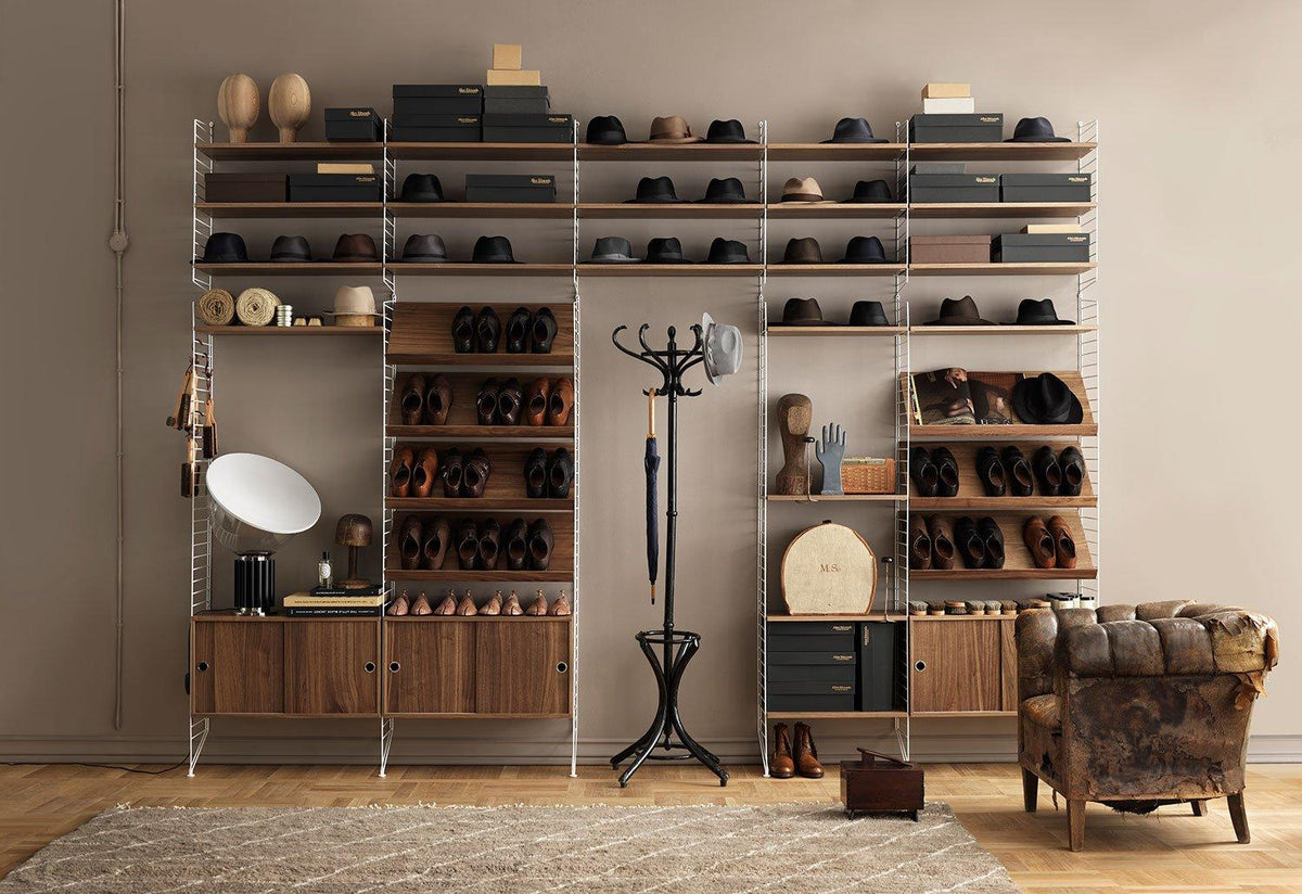 String System | Magazine Wood Shelf, Nisse strinning, String
